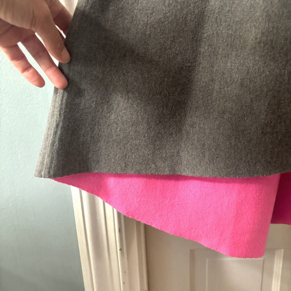 Milly High Low Fit & Flare Gray Pink Knit Dress Sleeveless Size Small - Picture 6 of 12